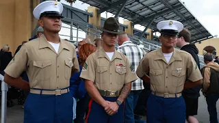 U.S marine family/graduation day