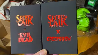 Evil Dead and Creepshow Secret Lair from Magic the Gathering unboxing