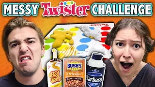 EXTREME MESSY TWISTER CHALLENGE! (ft. React Cast) | Challenge Chalice