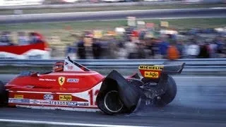 F1 - 1979 Zandvoort GP - G. Villeneuve driving on two wheels