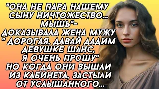 "Она не пара нашему сыну ничтожество...мышь"-доказывала жена мужу