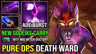 WTF AoE Bounce Death Ward 100% Pure DPS Aghanim Witch Doctor | NEW 2022 Mid Carry Hero Dota 2
