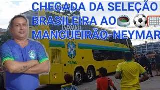 COM NEYMAR JR. E CIA- ÔNIBUS COM A SELEÇÃO BRASILEIRA CHEGA AO MANGUEIRÃO EM BELÉM PARA O 3° TREINO.