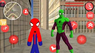 Amazing Spiderman-Stickman Rope Hero gangster - #2 -Android Gameplay