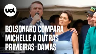 'Se case com uma princesa': Bolsonaro elogia Michelle em discurso no 7 de Setembro