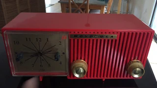 Cardinal Red Vintage Motorola AM Radio 56CS