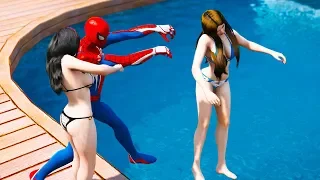 GTA 5 Water Ragdolls | Crazy SPIDERMAN Jumps/Fails #12 (Euphoria Physics | Funny Moments | Ragdoll)