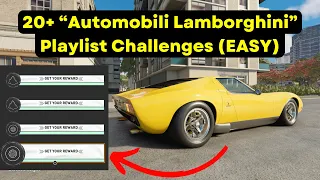 The Crew Motorfest: How to Complete 20 of the "Automobili Lamborghini" Playlist Challenges FAST!!