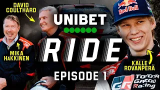 UNIBET RIDE #1: WRC with Kalle Rovanperä, Mika Häkkinen and David Coulthard