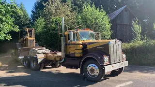 David Hull Hauling His D4 Cat with Titus Truck, Ole #26 Kenworth.