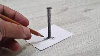 how to draw 3d drawing art on paper