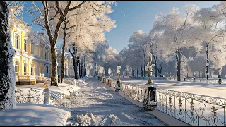 Classical music of winter love, falling snow - Beethoven, Chopin, Tchaikovsky, Rossini, Bach, Mozart