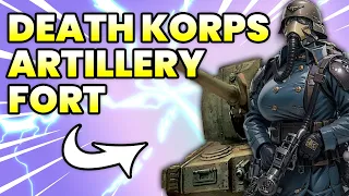 DEATH KORPS ARTILLERY FORT v NURGLE SWARM | Warhammer 40K | MODDED UEBS2