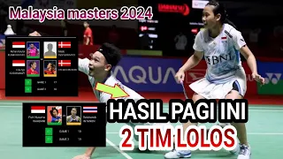 Mengejutkan sekali! 2tim Indonesia Pagi ini Lolos ke Quarter Final Malaysia master 2024