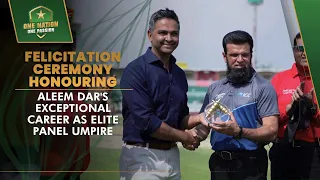 Felicitation Ceremony Honouring Aleem Dar's Exceptional Career as Elite Panel Umpire | PCB | MA2T