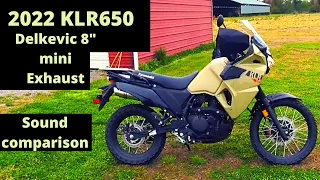 KLR650 Exhaust Delkevic 8" mini