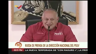 Diosdado Cabello, rueda de prensa del PSUV, 22 enero 2024