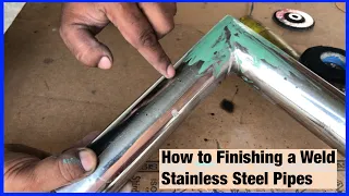 How to finish a weld steel pipes/stainless steel arc welding tips/how to joint stainless steel pipe