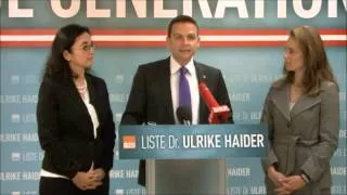 Pressekonferenz: Werthmann, Haider, Grosz zum Ausschluss von Werthmann aus der ALDE