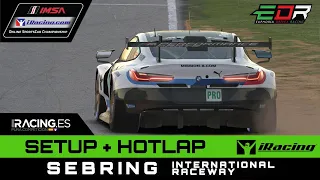 iRacing Hotlap+setup @Sebring | BMW M8 GTE | 1:55,463 Carlos Oliver