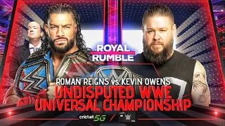 Roman Reigns vs. Kevin Owens WWE Royal Rumble 2023 FULL MATCH | WWE 2K22