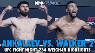 Magomed Ankalaev, Johnny Walker Make Weight For Main Event Rematch | UFC Fight Night 234
