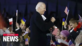 Biden says Russia will 'never' win as he pledges 'unwavering' support for Ukraine