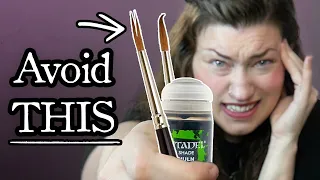 STOP Ruining Your Miniature Paint Brushes