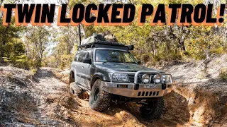 The Patrol gets TWIN LOCKED! MASSIVE UPGRADE! Front & Rear E-locker installation and test drive!