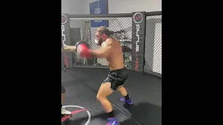 Chad Mendes going hard on the pads #shorts