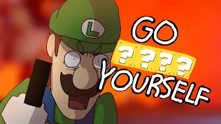 Mario Movie Voice Actors cursing but its Luigi (an animation)
