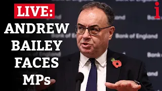 Bank Of England Governor Andrew Bailey Grilled By MPs