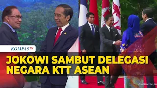 Momen Jokowi Sambut Para Delegasi Negara KTT ke-43 ASEAN Jakarta