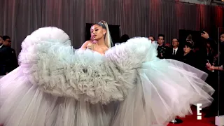 Ariana Grande at the Grammy red carpet but the slowmotion is 1 hour long