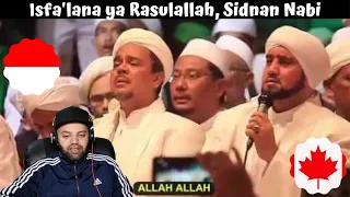 Isfa'lana ya Rasulallah, Sidnan Nabi, Ya Badrotim, Ya Hanana Habib Syech | MR Halal Reacts