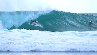 Wind Blown Barrels At Uluwatu - Surfing Bali