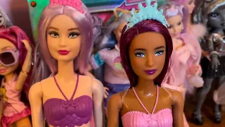 Barbie Mermaid 🧜‍♀️ two-pack Walmart doll review! Lilac, pink and purple 🩷💜🩵 Odile knockoff?