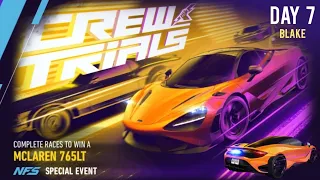 Mclaren 765LT ( Crew Trials ) Day 7 | Need For Speed: No Limits