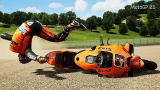 MotoGP 21 - Crash Compilation #9 (PC UHD) [4K60FPS]