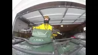 ATV plowing snow