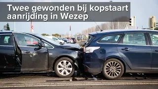 Twee gewonden bij forse kopstaart aanrijding Zuiderzeestraatweg Wezep - ©StefanVerkerk.nl