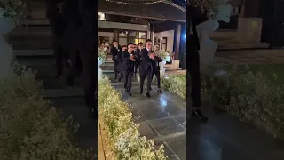 Killer Groomsman Entrance 🤣 Hats Off Boys 🎩