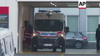 Injured from Serbia town shooting arrive at hospital