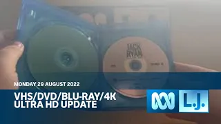 VHS/DVD/Blu-Ray/4K Ultra HD Update - Monday 29 August 2022