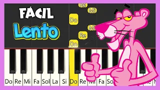 LA PANTERA ROSA - TUTORIAL DE PIANO FÁCIL Lento