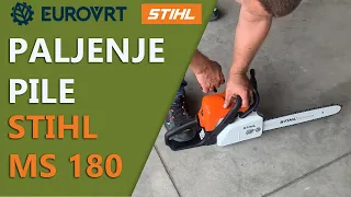 Pravilno paljenje motorne pile Stihl MS 180 - Hladan start