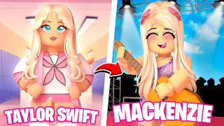 SWITCHING LIVES WITH TAYLOR SWIFT IN ROBLOX BROOKHAVEN!