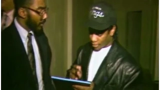 THROWBACK NEWZ: Rapper Eazy-E Visits The WHITE HOUSE To See President George H.W Bush(1991)