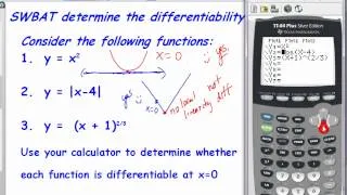 Differentiability