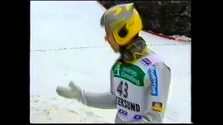 Sven Hannawald - 214m - Vikersund 2000 - fall - Full jump!! (HQ)